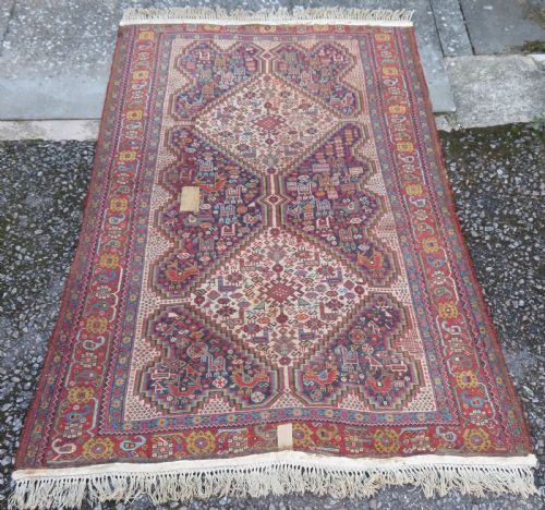 ANTIQUE KHAMSEH NOMADIC RUG 180CM X 135CM - ADDITIONAL PHOTO 19