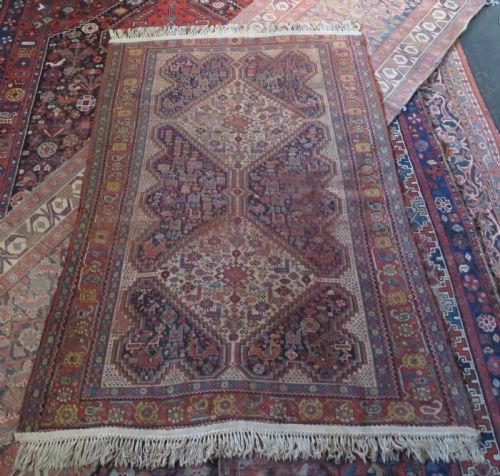 ANTIQUE KHAMSEH NOMADIC RUG 180CM X 135CM - ADDITIONAL PHOTO 23
