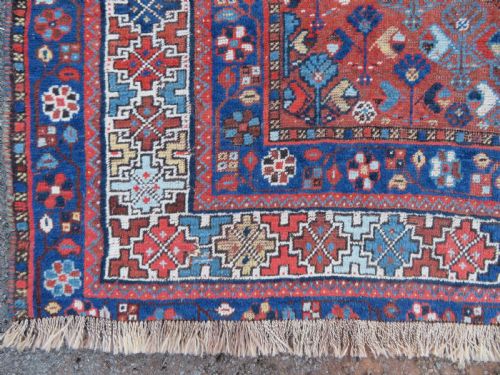 ANTIQUE KHAMSEH TRIBAL CARPET 308CM X 232CM - ADDITIONAL PHOTO 8
