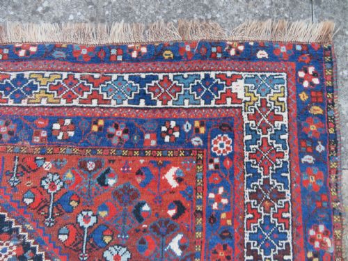 ANTIQUE KHAMSEH TRIBAL CARPET 308CM X 232CM - ADDITIONAL PHOTO 10