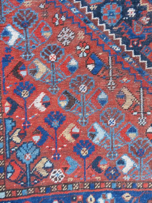 ANTIQUE KHAMSEH TRIBAL CARPET 308CM X 232CM - ADDITIONAL PHOTO 19