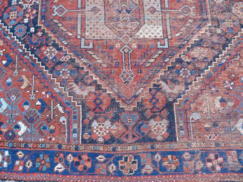 ANTIQUE KHAMSEH TRIBAL CARPET 308CM X 232CM - ADDITIONAL PHOTO 20
