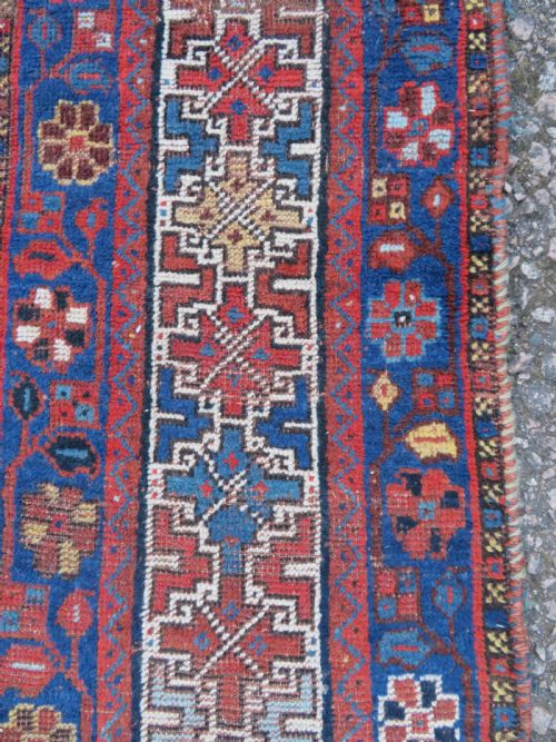 ANTIQUE KHAMSEH TRIBAL CARPET 308CM X 232CM - ADDITIONAL PHOTO 22