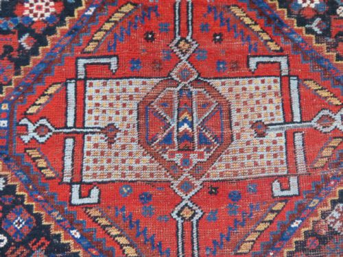 ANTIQUE KHAMSEH TRIBAL CARPET 308CM X 232CM - ADDITIONAL PHOTO 23