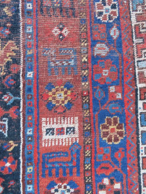 ANTIQUE KHAMSEH TRIBAL CARPET 308CM X 232CM - ADDITIONAL PHOTO 16