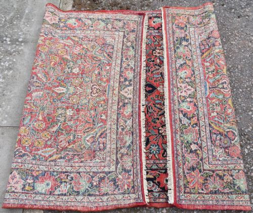 ANTIQUE SAROUK RUG WEST PERSIA 236CM X 135CM - ADDITIONAL PHOTO 13
