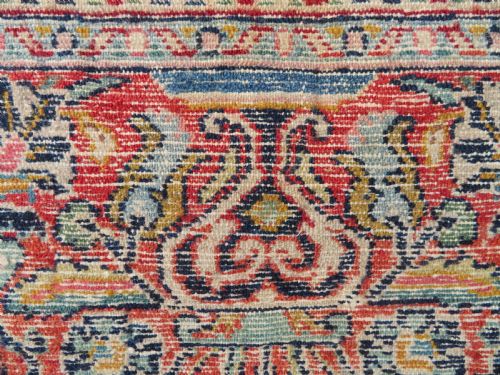 ANTIQUE SAROUK RUG WEST PERSIA 236CM X 135CM - ADDITIONAL PHOTO 15