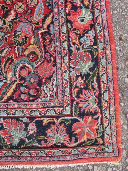 ANTIQUE SAROUK RUG WEST PERSIA 236CM X 135CM - ADDITIONAL PHOTO 4