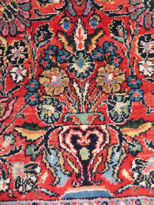 ANTIQUE SAROUK RUG WEST PERSIA 236CM X 135CM - ADDITIONAL PHOTO 11