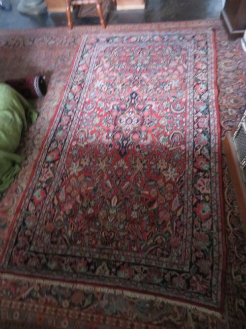 ANTIQUE SAROUK RUG WEST PERSIA 236CM X 135CM - ADDITIONAL PHOTO 17
