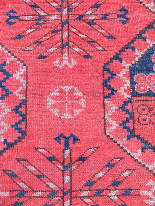 ANTIQUE AFGHAN ERSARI CARPET SOFT COLOUR 326CM X 264CM - ADDITIONAL PHOTO 17