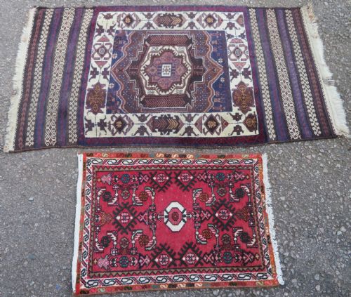 TWO RUGS 150CM X 85CM 77CM X 58CM - ADDITIONAL PHOTO 1