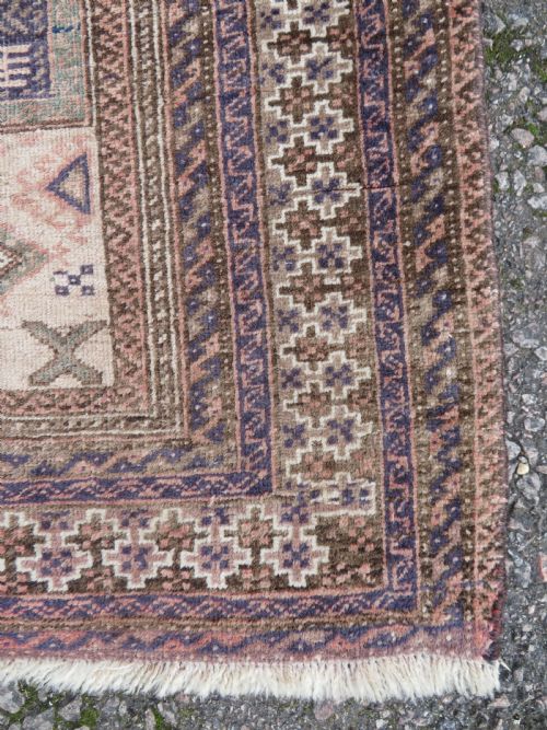UNUSUAL AFGHAN RUG 179CM X 94CM - ADDITIONAL PHOTO 11
