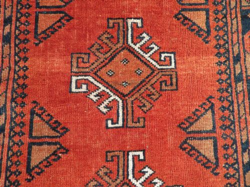 OLD GOLD AFGHAN VILLAGE RUG NORTH AFGHANISTAN 145CM X 78CM - ADDITIONAL PHOTO 4