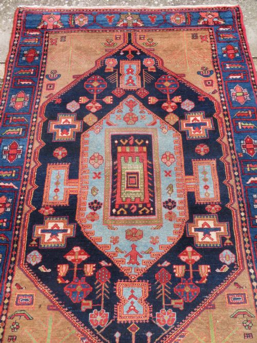 ANTIQUE HAMADAN KURDISTAN RUG 193CM X 135CM - ADDITIONAL PHOTO 1