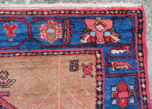 ANTIQUE HAMADAN KURDISTAN RUG 193CM X 135CM - ADDITIONAL PHOTO 8