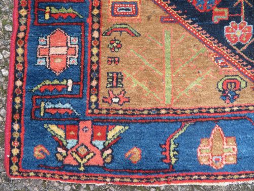 ANTIQUE HAMADAN KURDISTAN RUG 193CM X 135CM - ADDITIONAL PHOTO 9