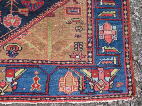 ANTIQUE HAMADAN KURDISTAN RUG 193CM X 135CM - ADDITIONAL PHOTO 10