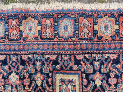 ANTIQUE KURDISH SENNEH RUG 135CM X 102CM - ADDITIONAL PHOTO 5