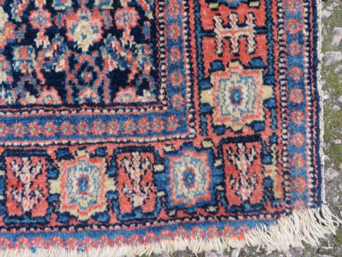 ANTIQUE KURDISH SENNEH RUG 135CM X 102CM - ADDITIONAL PHOTO 7
