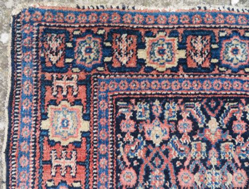 ANTIQUE KURDISH SENNEH RUG 135CM X 102CM - ADDITIONAL PHOTO 9