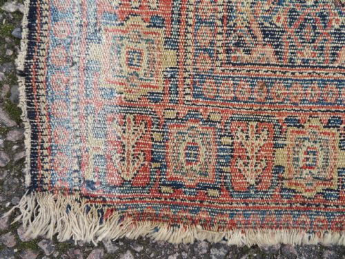 ANTIQUE KURDISH SENNEH RUG 135CM X 102CM - ADDITIONAL PHOTO 13