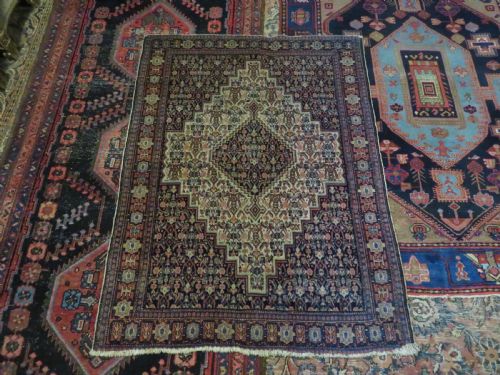 ANTIQUE KURDISH SENNEH RUG 135CM X 102CM - ADDITIONAL PHOTO 16