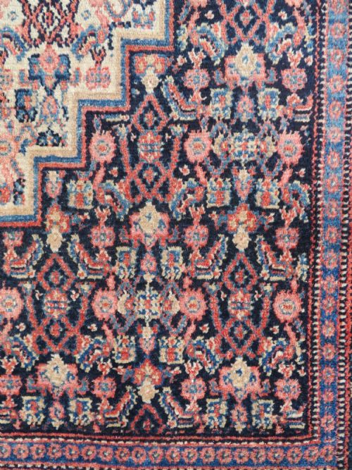 ANTIQUE KURDISH SENNEH RUG 135CM X 102CM - ADDITIONAL PHOTO 3