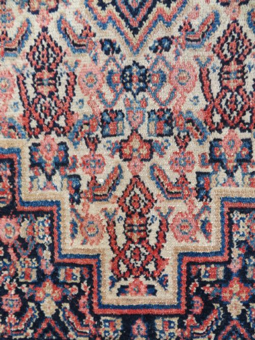 ANTIQUE KURDISH SENNEH RUG 135CM X 102CM - ADDITIONAL PHOTO 4