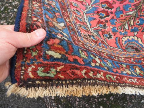 ANTIQUE PRETTY SAROUK RUG 212CM X 133CM - ADDITIONAL PHOTO 9