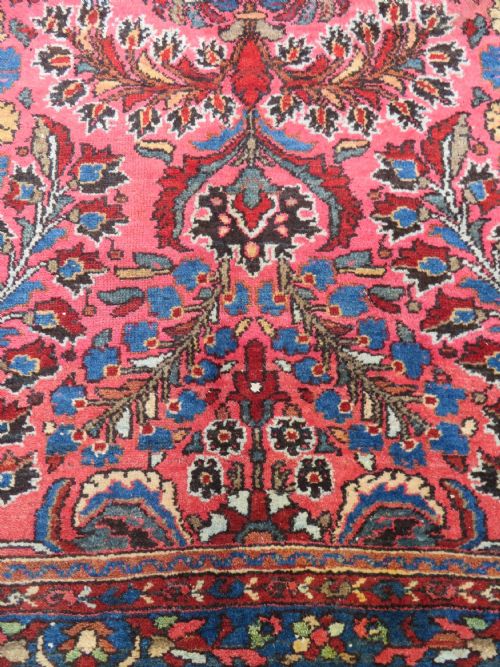 ANTIQUE PRETTY SAROUK RUG 212CM X 133CM - ADDITIONAL PHOTO 4