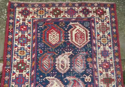 ANTIQUE CAUCASIAN KAZAK RUG 209CM X 102CM - ADDITIONAL PHOTO 3