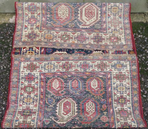 ANTIQUE CAUCASIAN KAZAK RUG 209CM X 102CM - ADDITIONAL PHOTO 13