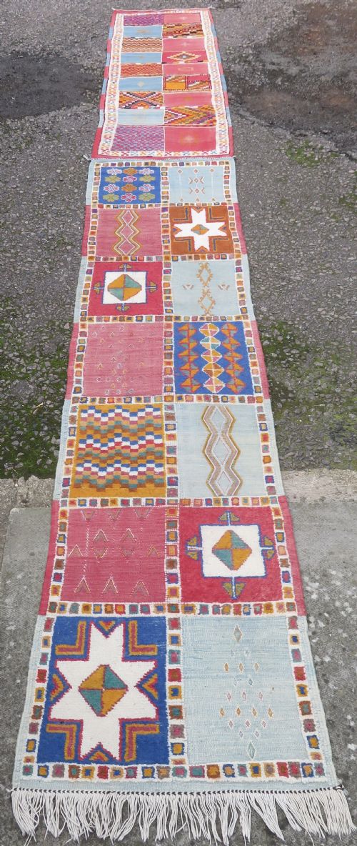 MOROCCAN BERBER NARROW RUNNER RUG 458CM X 64CM - ADDITIONAL PHOTO 1
