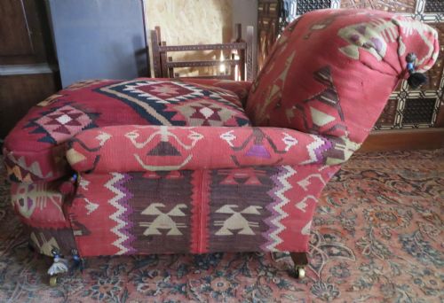 HOWARD AND SONS KILIM CLUB ARMCHAIR - ADDITIONAL PHOTO 2