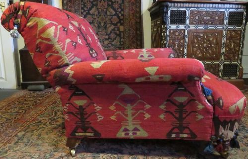 HOWARD AND SONS KILIM CLUB ARMCHAIR - ADDITIONAL PHOTO 16