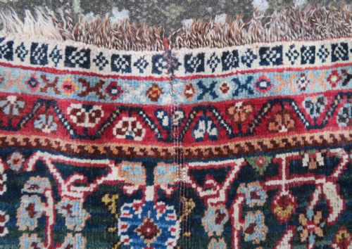 UNUSUAL ANTIQUE QASHQAI KASHKULI RUG 201CM X 145CM - ADDITIONAL PHOTO 9