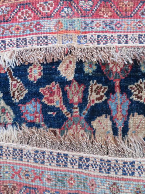 UNUSUAL ANTIQUE QASHQAI KASHKULI RUG 201CM X 145CM - ADDITIONAL PHOTO 17
