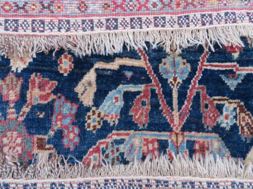 UNUSUAL ANTIQUE QASHQAI KASHKULI RUG 201CM X 145CM - ADDITIONAL PHOTO 18