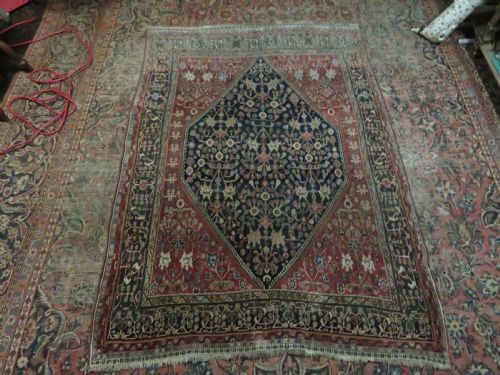 UNUSUAL ANTIQUE QASHQAI KASHKULI RUG 201CM X 145CM - ADDITIONAL PHOTO 23