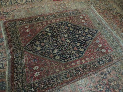 UNUSUAL ANTIQUE QASHQAI KASHKULI RUG 201CM X 145CM - ADDITIONAL PHOTO 24