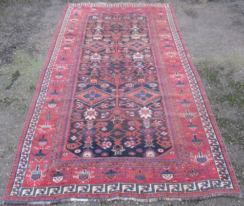 RARE ANTIQUE BAKHTIARI TRIBAL VILLAGE CARPET 300CM X 169CM - ADDITIONAL PHOTO 1
