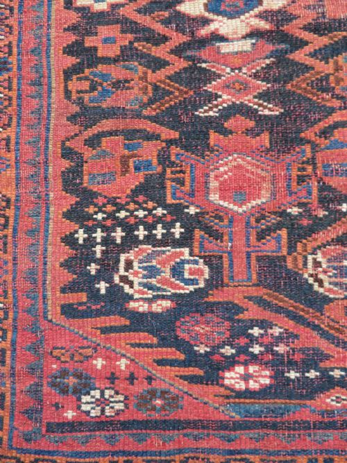 RARE ANTIQUE BAKHTIARI TRIBAL VILLAGE CARPET 300CM X 169CM - ADDITIONAL PHOTO 11
