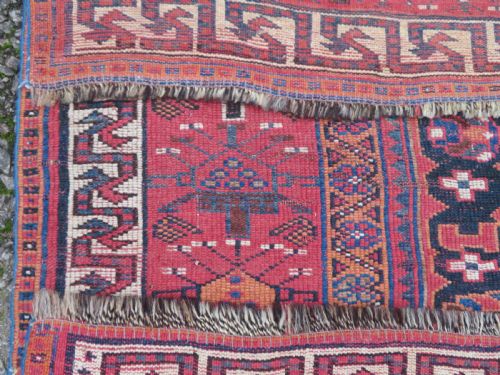 RARE ANTIQUE BAKHTIARI TRIBAL VILLAGE CARPET 300CM X 169CM - ADDITIONAL PHOTO 18