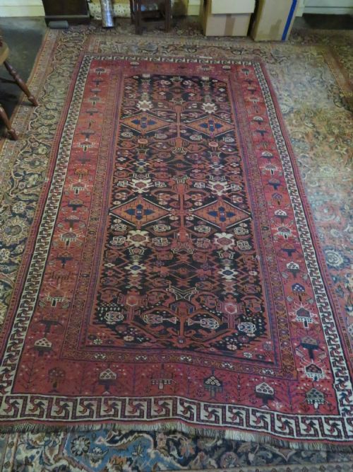 RARE ANTIQUE BAKHTIARI TRIBAL VILLAGE CARPET 300CM X 169CM - ADDITIONAL PHOTO 21