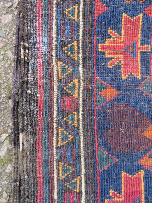 UNUSUAL ANTIQUE BALUCH RUG 181CM X 104CM - ADDITIONAL PHOTO 10