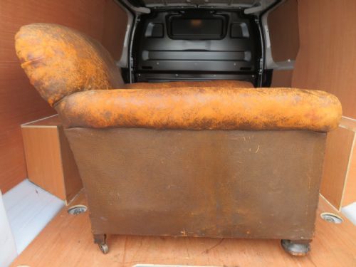 ART DECO LEATHER CLUB ARMCHAIR - ADDITIONAL PHOTO 7