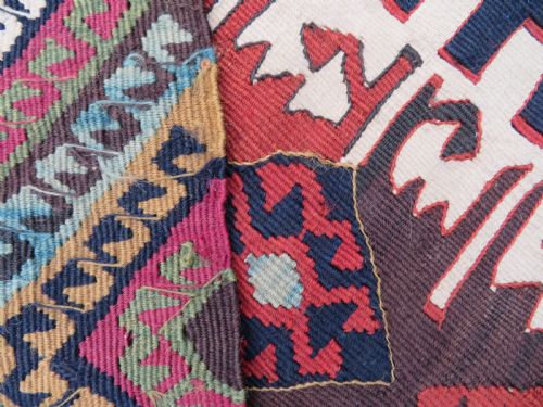 ANTIQUE TURKISH MALATYA KONYA HALF KILIM KELIM RUNNER RUG 340CM X 95CM - ADDITIONAL PHOTO 10