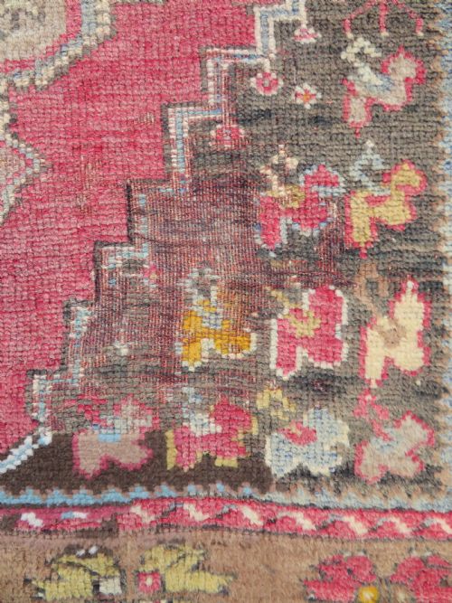 ANTIQUE TURKISH MUJUR MUDJUR KIRSEHIR RUG 163CM X 112CM - ADDITIONAL PHOTO 6