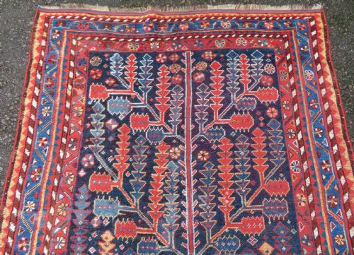 ANTIQUE TREE OF LIFE LURI TRIBAL KELLEH RUG CARPET QASHQAI KHAMSEH INTEREST 358CM X 161CM - ADDITIONAL PHOTO 1